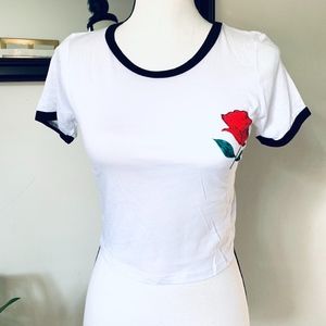 The Style Club Rose Crop Top